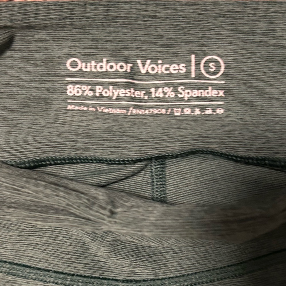 Outdoor Voices Women’s Small Green Leggings - Picture 4 of 5